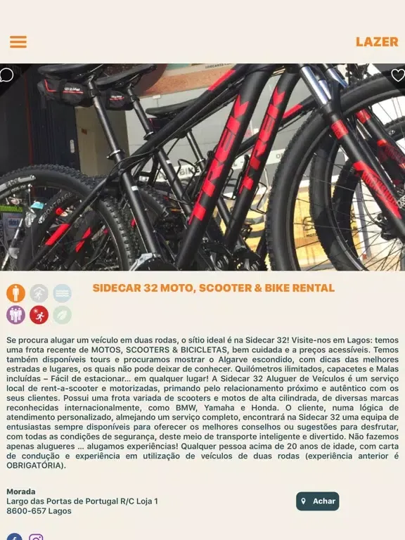 Tangkapan layar Guia do Desporto e Lazer iPad 