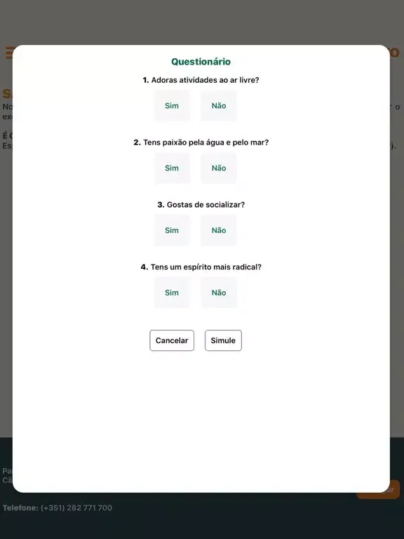 Tangkapan layar Guia do Desporto e Lazer iPad 
