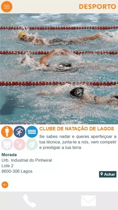 Tangkapan layar Guia do Desporto e Lazer