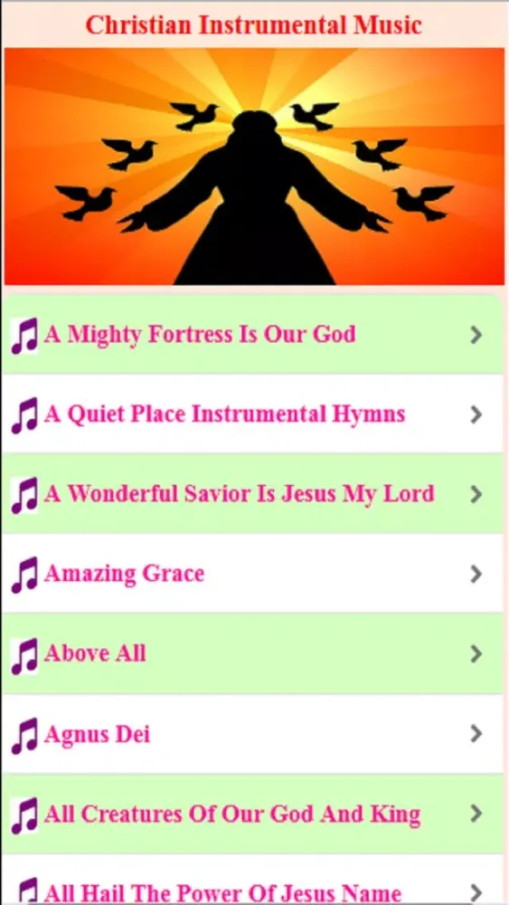 Capturas de pantalla de Christian Instrumental Music