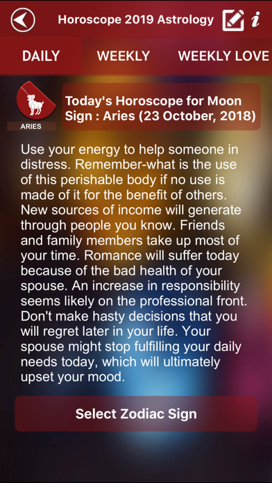 Horoscope 2019 Astrology 스크린샷