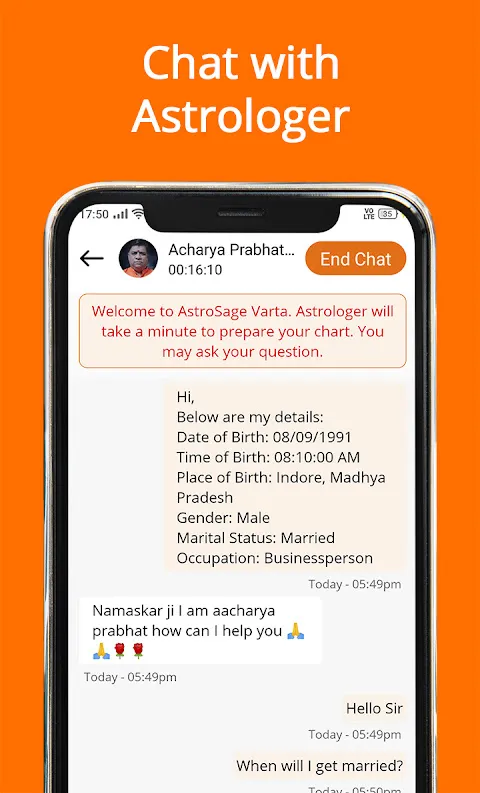 Varta: Talk to Astrologer & Chat Screenshots