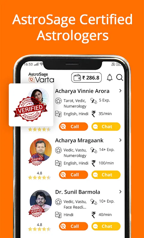 Varta: Talk to Astrologer & Chat Screenshots