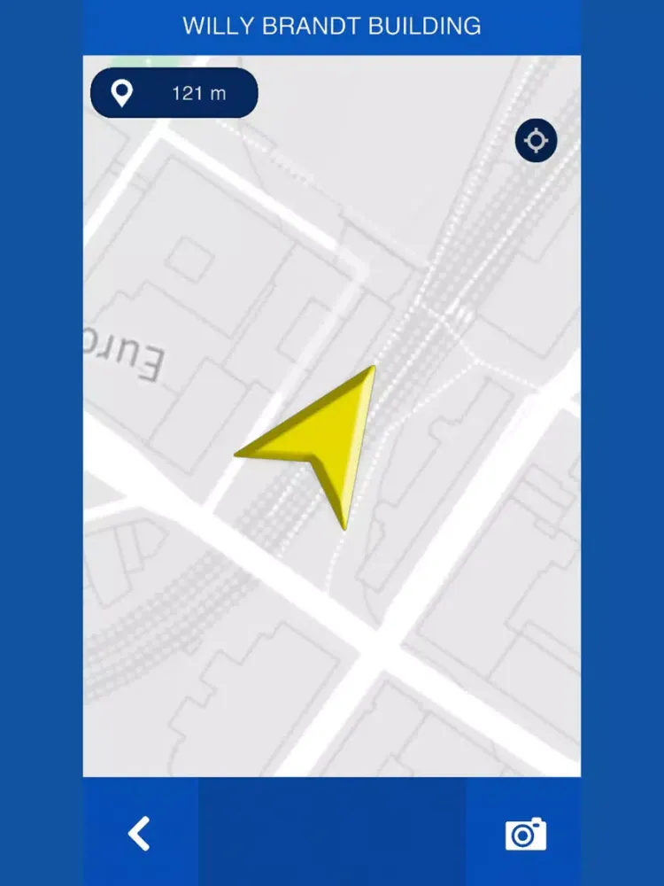 ภาพหน้าจอของ European Parliament Spotter iPad 