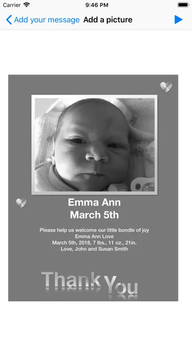تصاویر Baby Arrival Cards