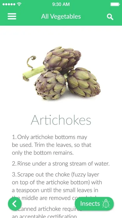 OK Vegetable Guide Screenshots
