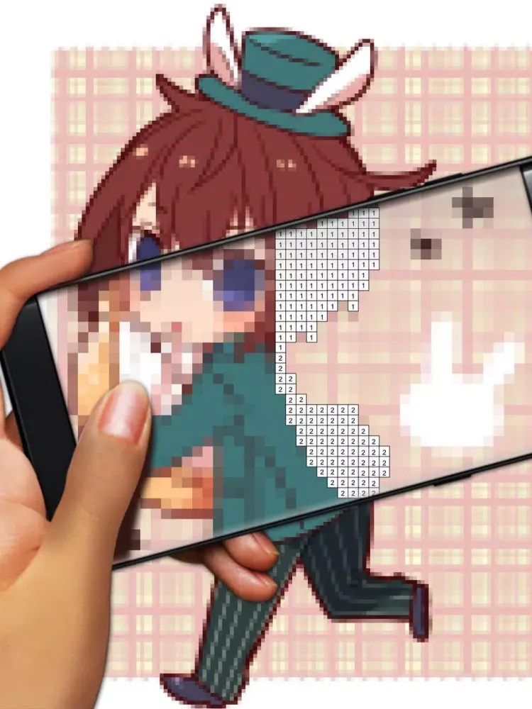 Ảnh chụp màn hình của Anime Color Numbering Puzzle iPad 