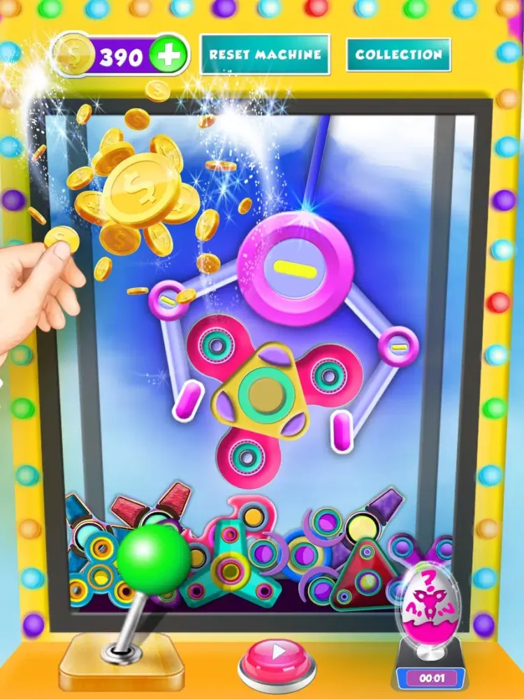 Capturas de pantalla de Fidget Spinner Toy Machine iPad 