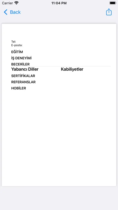 Cv Resumer سکرین شاٹس