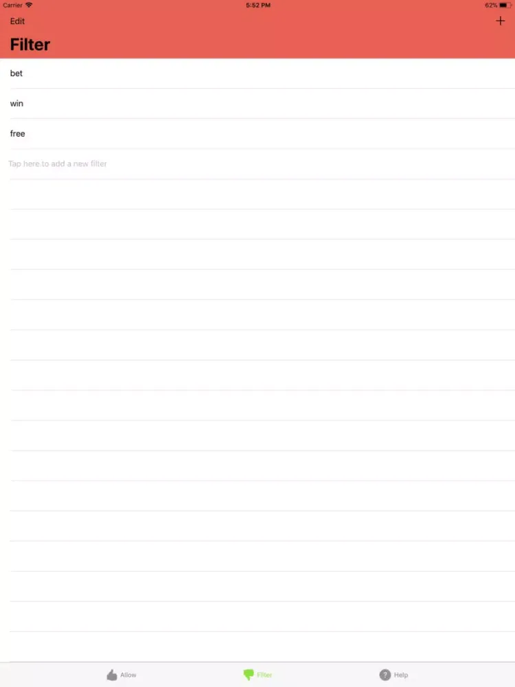 Filter Off iPad  Screenshots