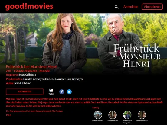 Скриншоты good!movies Channel iPad 