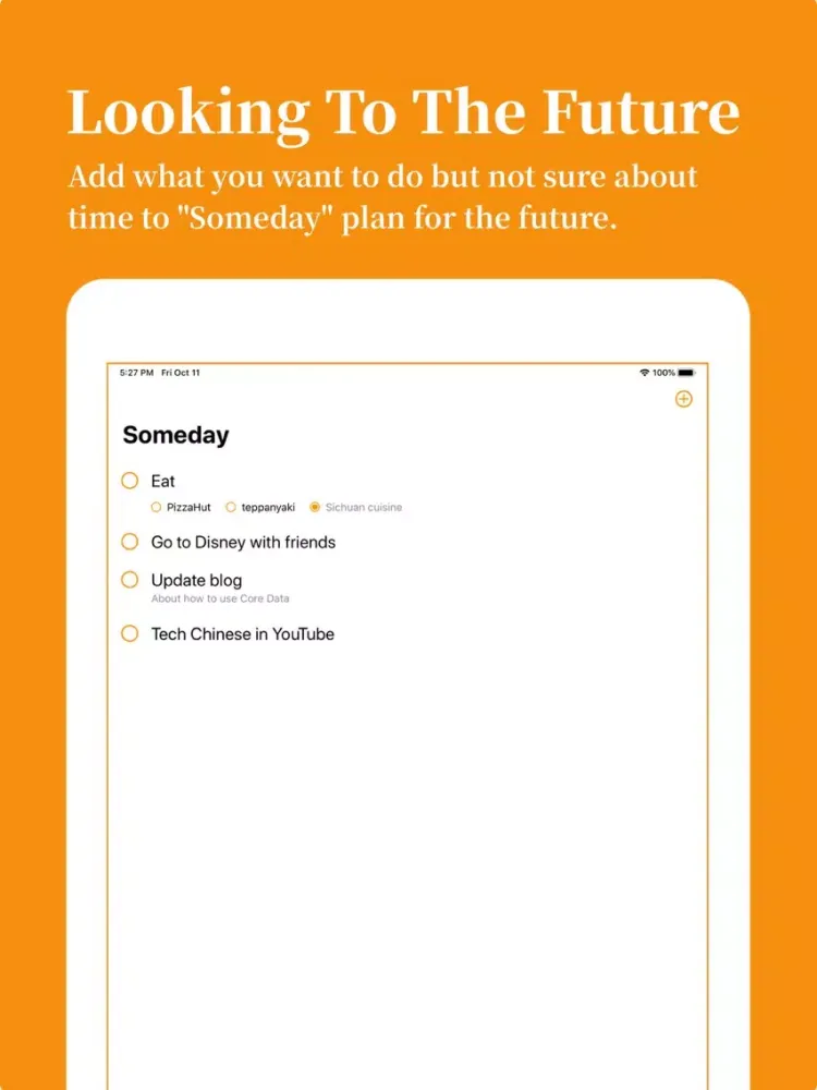 Ảnh chụp màn hình của Tododay: Reminders,Tasks,List iPad 
