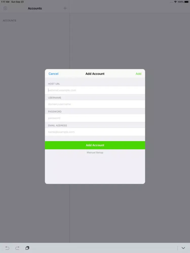 Mail Access for Outlook iPad  Screenshots