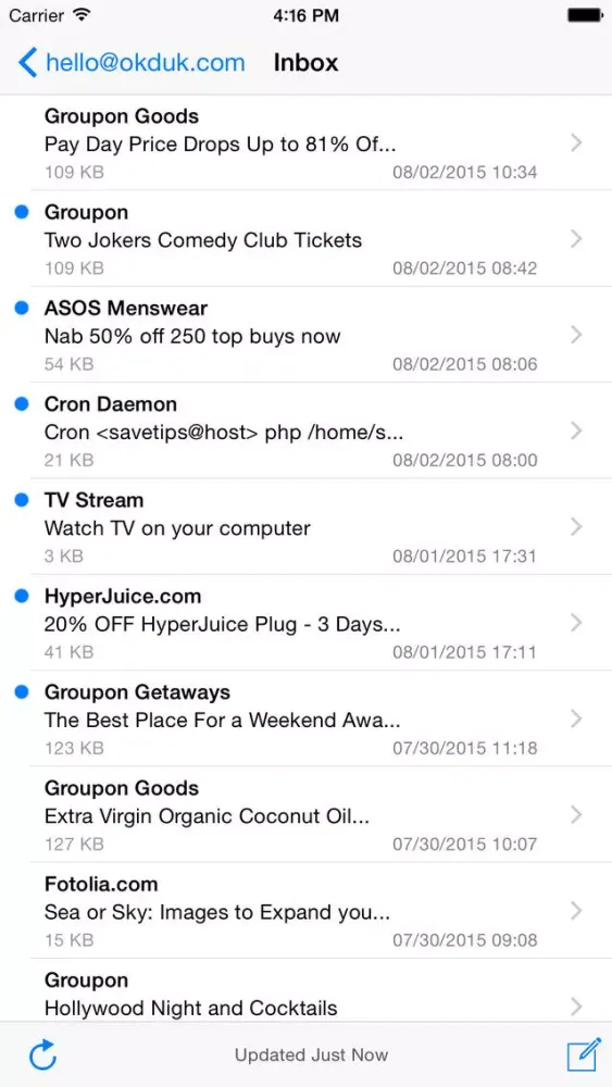 Mail Access for Outlook Screenshots