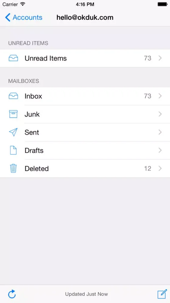 Mail Access for Outlook Screenshots