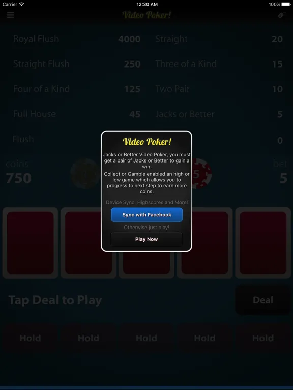 Poker! iPad  स्क्रीनशॉट