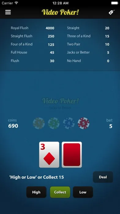 Video Poker! スクリーンショット