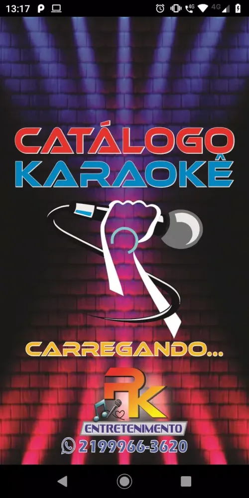 ภาพหน้าจอของ PKaraokê Catálogo