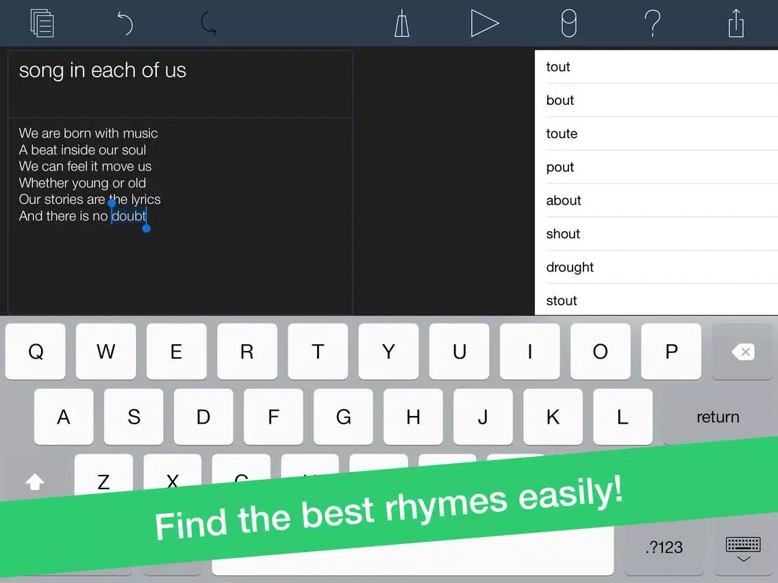 VCVCBC Songwriting Studio iPad  स्क्रीनशॉट