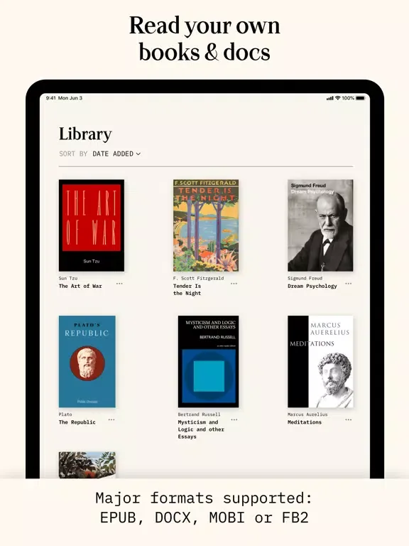 Oken: Analyze your reading iPad  Screenshots