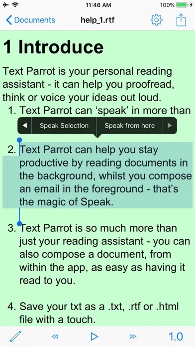 Text Parrot Screenshots