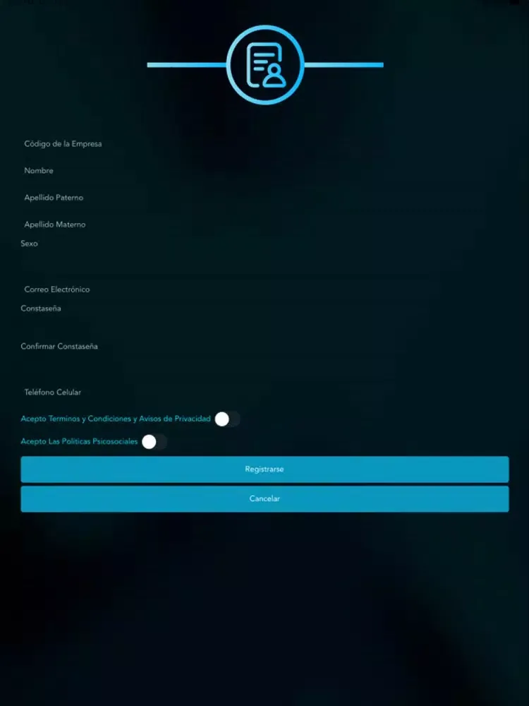 Tangkapan layar Real Wellness iPad 
