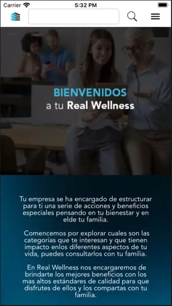 Tangkapan layar Real Wellness