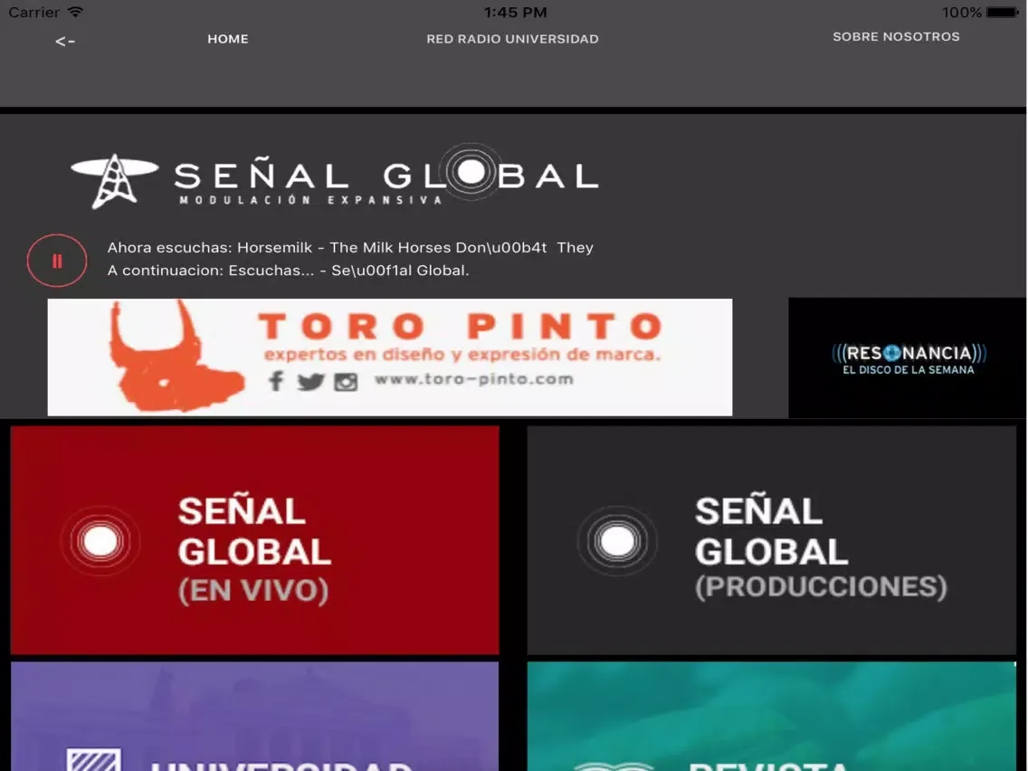 Señal Global iPad 应用截图