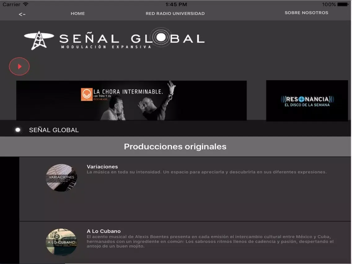 Señal Global iPad 应用截图