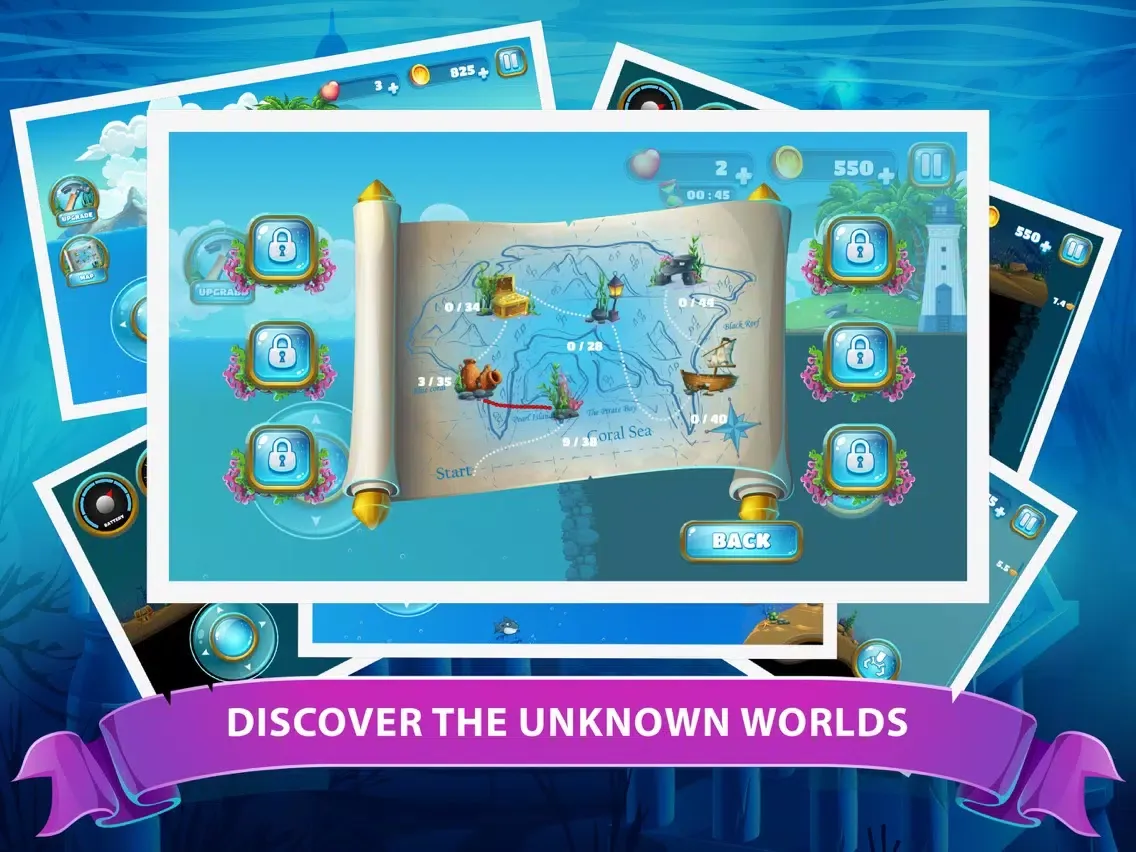 Ocean World - Underwater Story iPad  Screenshots