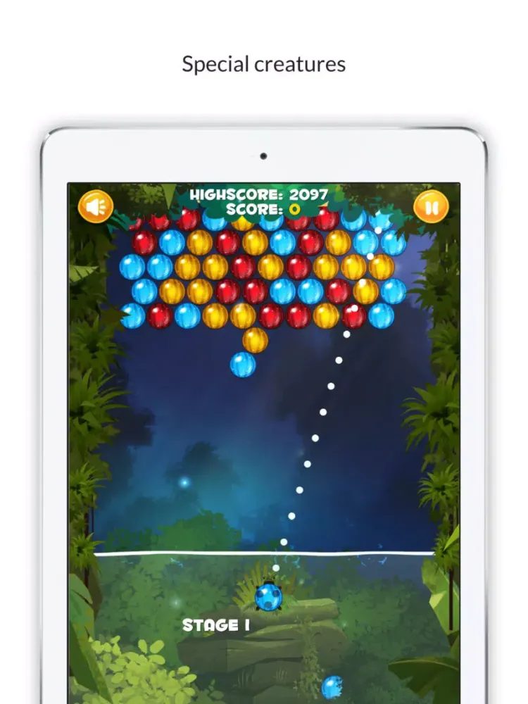 Ảnh chụp màn hình của Spirited Bubble iPad 
