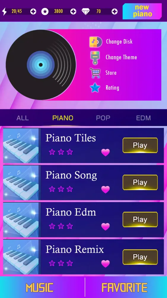 Tangkapan layar Junior H Piano Música