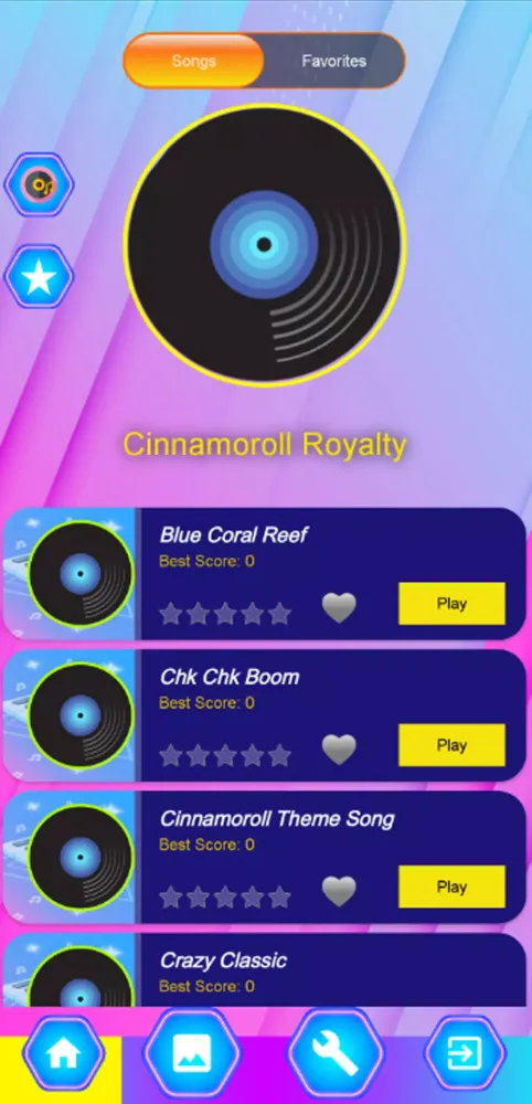 Tangkapan layar Cinnamoroll Royalty Piano