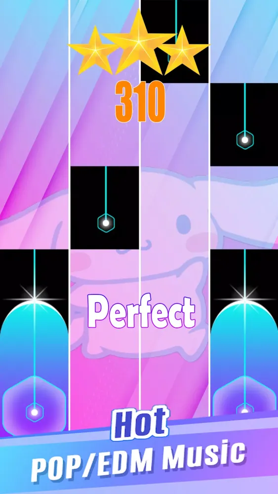 Tangkapan layar Cinnamoroll Royalty Piano