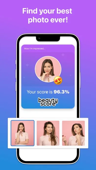 Ảnh chụp màn hình của Beauty Score - Find Best Photo