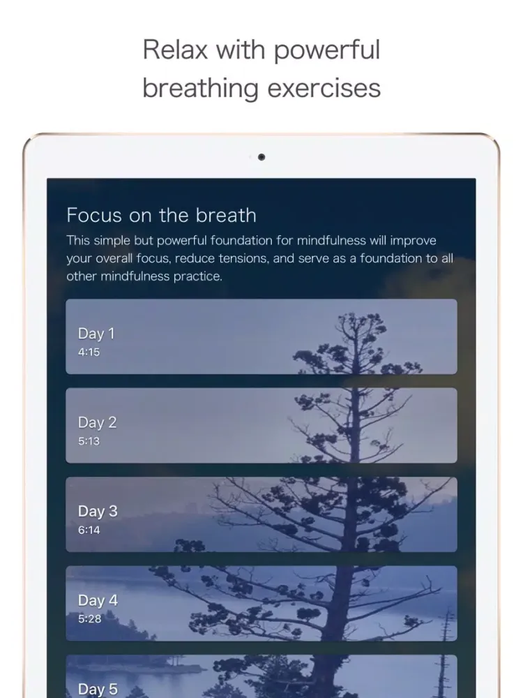 Harmony - Easy Meditation iPad  स्क्रीनशॉट