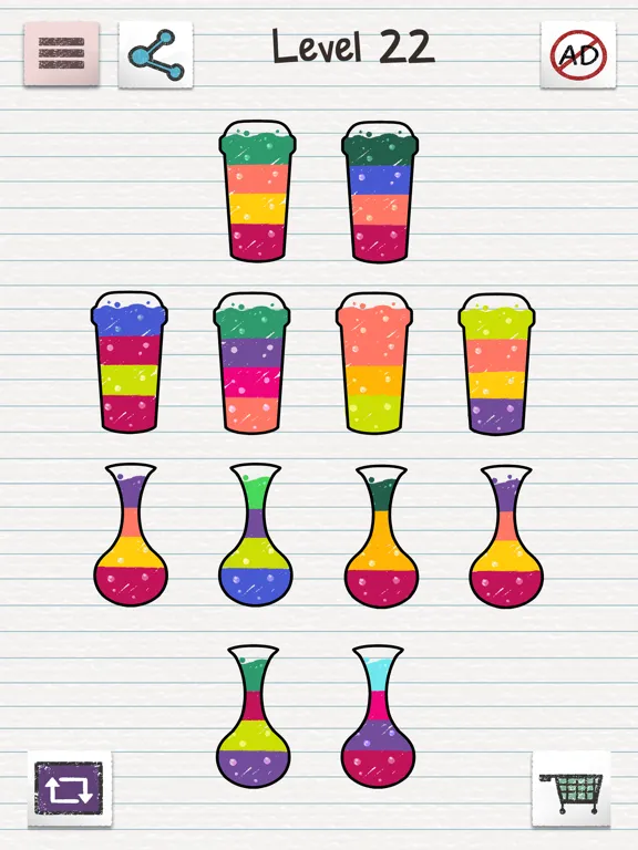 Water Sort Puzzle: Colour Fill iPad  스크린샷