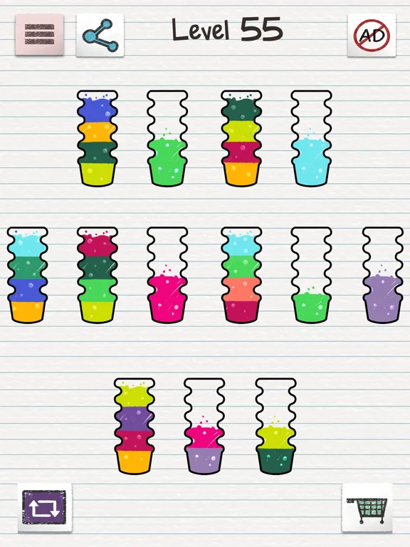 Water Sort Puzzle: Colour Fill iPad  스크린샷
