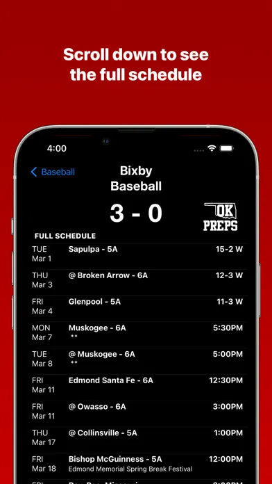 OK Preps - Oklahoma HS Sports Screenshots