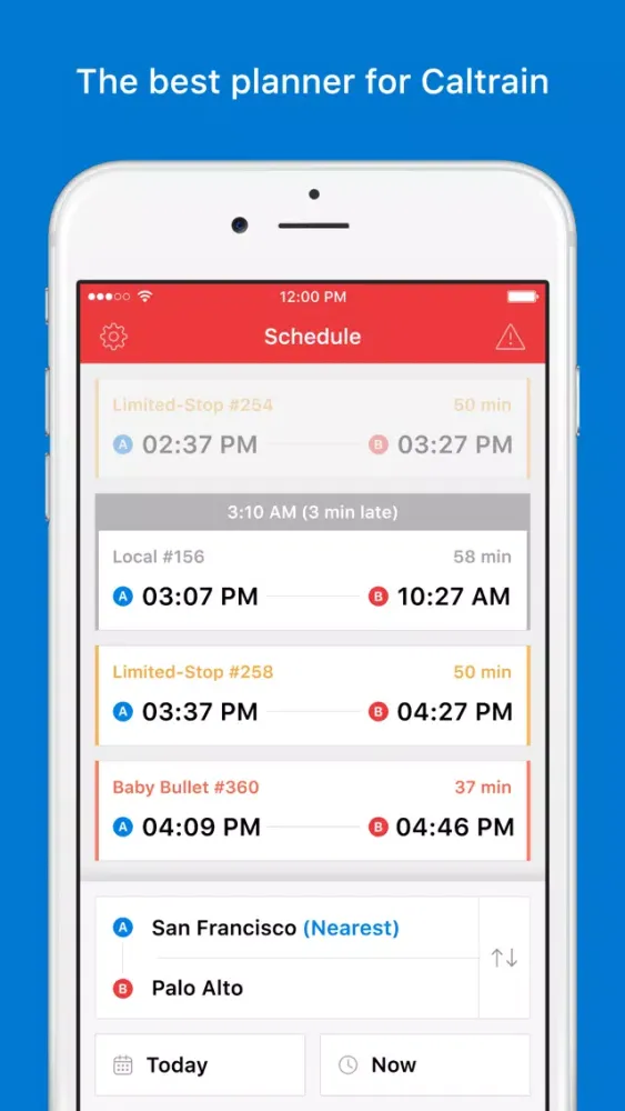 Trip Planner for Caltrain應用截圖