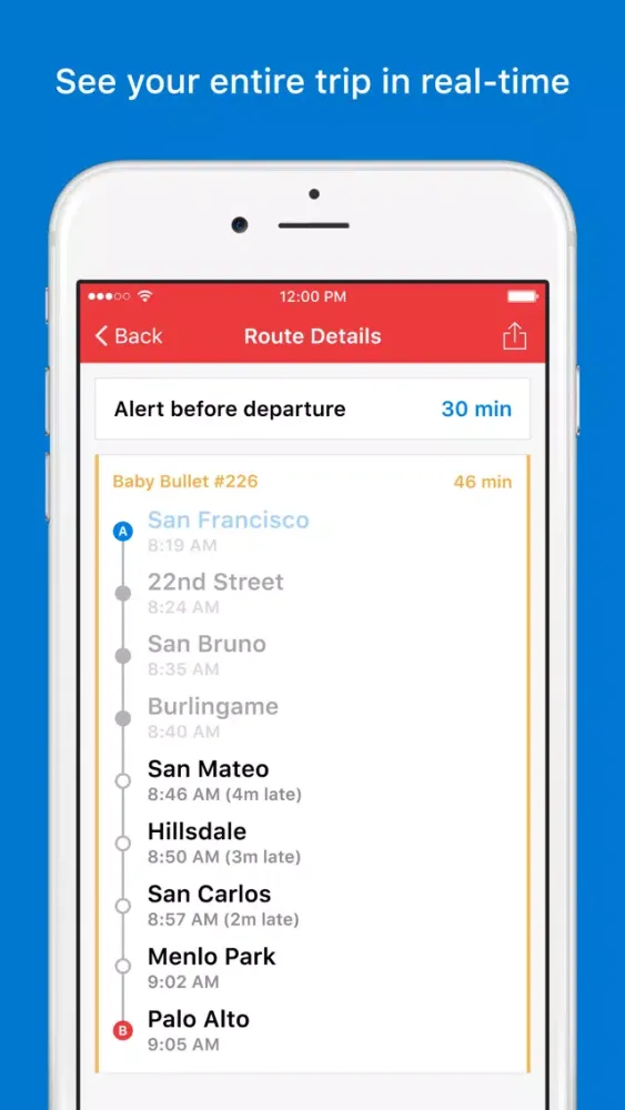 Trip Planner for Caltrain應用截圖