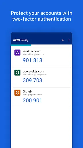 تصاویر Okta Verify