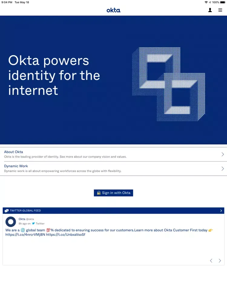 Okta Atmosphere iPad 應用截圖