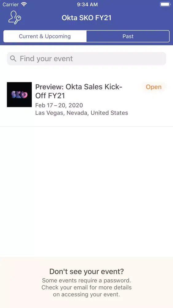 Okta SKO FY21應用截圖