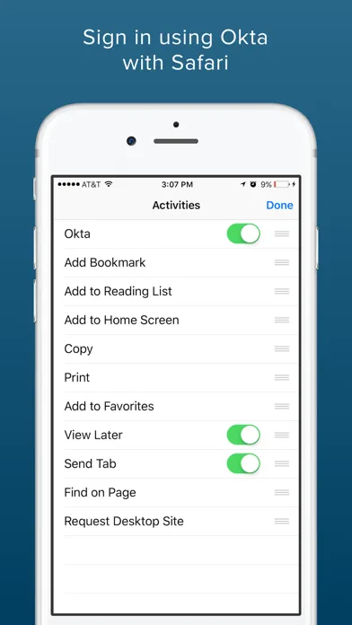 تصاویر Okta Mobile