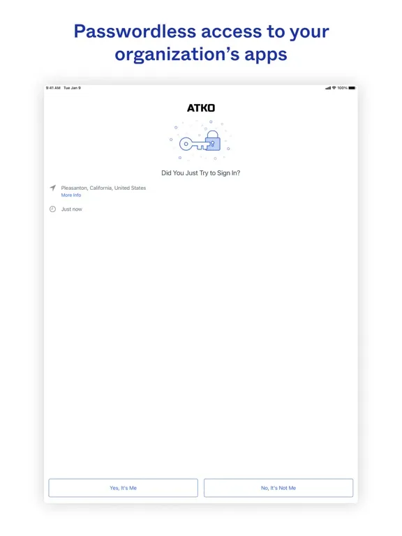 Okta Verify iPad  Screenshots