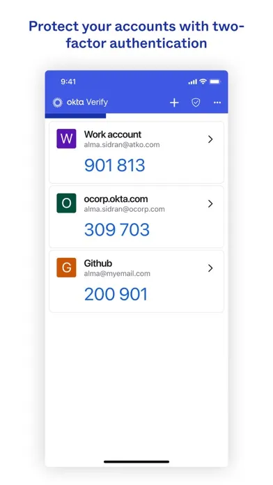 Okta Verify Screenshots