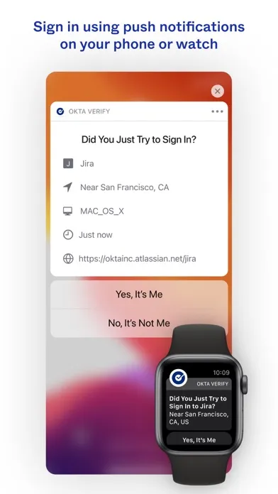 Okta Verify Screenshots