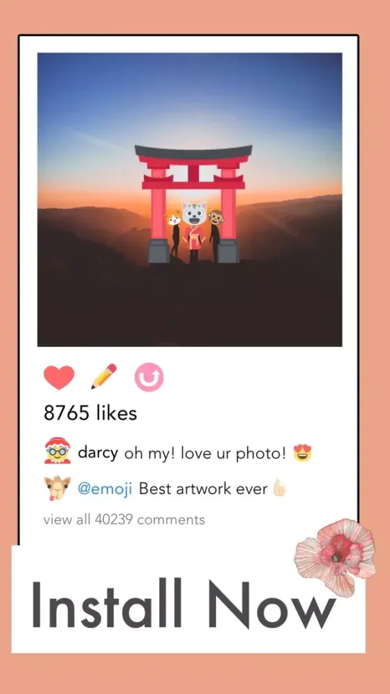 Emooji Pro: Stickers Camera سکرین شاٹس