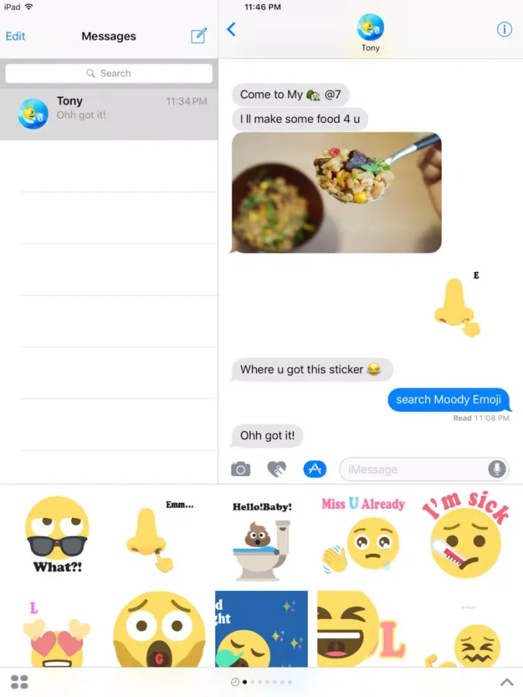 Moody Emoji- Funny GIF Emoji By Emooji iPad  স্ক্রিনশট